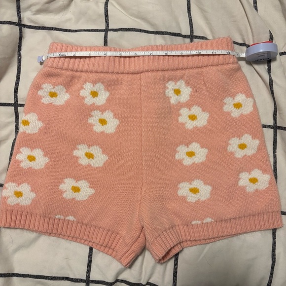 Altar’d State Pink Daisy Knit Shorts - Picture 5 of 8